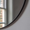 Bowie Furniture Round Black Wall Mirror