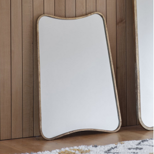 Kurva Furniture Curved Large Leaner Gold Mirror Kurva Furniture Curved Large Leaner Gold Mirror
