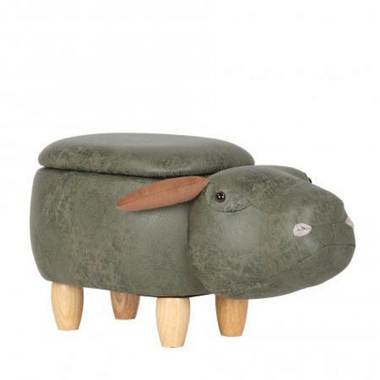 Animal Ottomans Novelty Olive Green Baby Bull Storage Footstool CY-8011-1