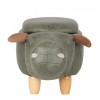 Animal Ottomans Novelty Olive Green Baby Bull Storage Footstool CY-8011-1