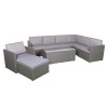 Royalcraft Furniture Berlin Grey 8 Seater Corner Modular Set