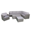 Royalcraft Furniture Berlin Grey 8 Seater Corner Modular Set