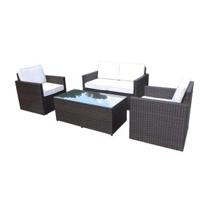 Royalcraft Furniture Berlin Brown 4 Seater Lounging Set Royalcraft Furniture Berlin Brown 4 Seater Lounging Set