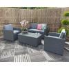 Royalcraft Furniture Berlin Grey 4 Seater Lounging Set