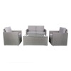 Royalcraft Furniture Berlin Grey 4 Seater Lounging Set