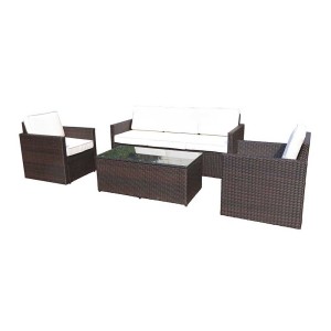 Royalcraft Furniture Berlin Brown 5 Seater Lounging Set Royalcraft Furniture Berlin Brown 5 Seater Lounging Set