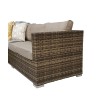 Signature Weave Garden Furniture Georgia Corner Sofa Set in Mixed Brown