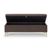 Julian Bowen Furniture Deco Fabric Scalloped Storage Box Bench