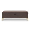 Julian Bowen Furniture Deco Fabric Scalloped Storage Box Bench