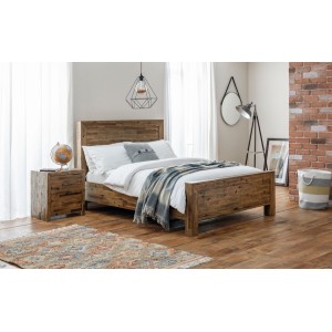 Julian Bowen Solid Acacia Furniture Hoxton 6ft Super kingsize Bed