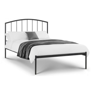 Julian Bowen Furniture Onyx Satin Grey 4ft Double Bed Julian Bowen Furniture Onyx Satin Grey 4ft Double Bed
