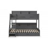 Julian Bowen Painted Furniture Orion Anthracite Triple Sleeper Bunk Bed