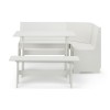 Julian Bowen Painted Furniture Surf White Newport Corner Dining Set