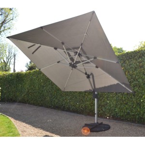 Signature Weave Garden Furniture 3.5 Square Roma Grey Parasol Signature Weave Garden Furniture 3.5 Square Roma Grey Parasol