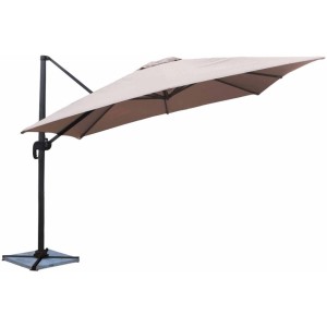 Signature Weave Garden Furniture 3m Beige Square Cantiliver Parasol Signature Weave Garden Furniture 3m Beige Square Cantiliver Parasol