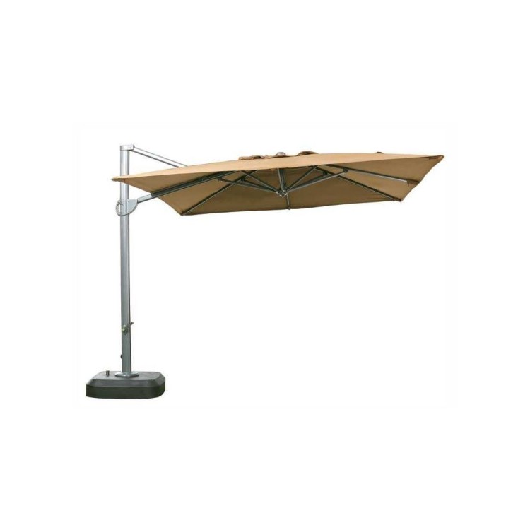 Signature Weave Garden Furniture 3m Beige Square Roma Parasol