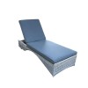 Signature Weave Garden Furniture Savannah Grey Rattan Single Sun Lounger Set