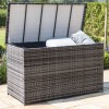 Maze Lounge Outdoor Fabric Manhattan Charcoal 8 Seat Rectangular Dining Set