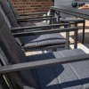 Maze Lounge Outdoor Fabric Manhattan Charcoal 8 Seat Rectangular Dining Set