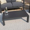 Maze Lounge Outdoor Fabric Manhattan Charcoal Reclining 2 Seat Sofa Set with Coffee Table 