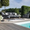 Maze Lounge Outdoor Marina Rope Weave Charcoal 3 Seat Sofa Set with Coffee Table