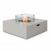 Maze Lounge Outdoor Furniture Pebble White 100cm Square Fire Pit Coffee Table