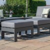 Maze Lounge Outdoor Furniture Amalfi Grey 2 Seat Sofa Set With Rising Table