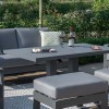 Maze Lounge Outdoor Furniture Amalfi Grey 2 Seat Sofa Set With Rising Table