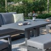 Maze Lounge Outdoor Furniture Amalfi Grey 2 Seat Sofa Set With Rising Table