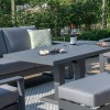 Maze Lounge Outdoor Furniture Amalfi Grey 2 Seat Sofa Set With Rising Table