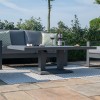 Maze Lounge Outdoor Furniture Amalfi Grey 2 Seat Sofa Set With Rising Table