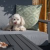 Maze Lounge Outdoor Furniture Amalfi Grey 3 Seat Sofa Set With Rising Table