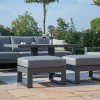 Maze Lounge Outdoor Furniture Amalfi Grey 3 Seat Sofa Set With Rising Table