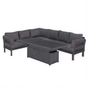 Maze Lounge Outdoor Oslo Aluminium Charcoal Corner Group with Rising Table Maze Lounge Outdoor Oslo Aluminium Charcoal Corner Group with Rising Table