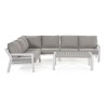 Maze Lounge Outdoor Fabric New York White Corner Sofa Set