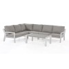 Maze Lounge Outdoor Fabric New York White Corner Sofa Set
