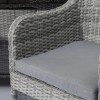 Maze Rattan Garden Furniture Santorini Grey 2 Seat Bistro Set