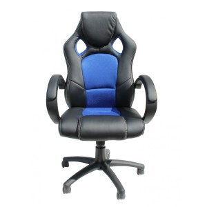 Alphason Furniture Daytona Blue fabric insert Faux Leather Racing Chair Alphason Furniture Daytona Blue fabric insert Faux Leather Racing Chair