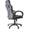 Alphason Furniture Daytona Blue fabric insert Faux Leather Racing Chair