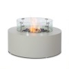 Maze Lounge Outdoor Furniture Pebble White 90cm Round Fire Pit Coffee Table