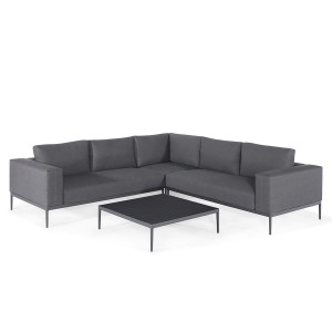 Maze Lounge Outdoor Fabric Eve Flanelle Corner Sofa Group with Coffee Table Maze Lounge Outdoor Fabric Eve Flanelle Corner Sofa Group with Coffee Table