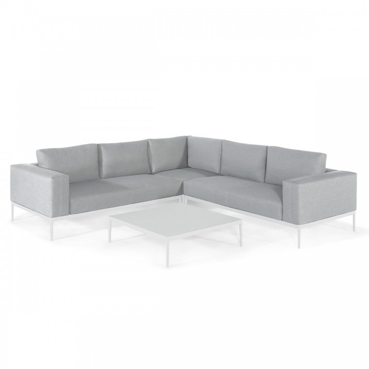 Maze Lounge Outdoor Fabric Eve Lead Chine Corner Sofa Group with Coffee Table