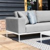 Maze Lounge Outdoor Fabric Eve Lead Chine 3 Seat Sofa Set with Coffee Table