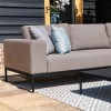 Maze Lounge Outdoor Fabric Eve Taupe 3 Seat Sofa Set with Coffee Table