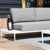 Maze Lounge Outdoor Fabric Eve Lead Chine 3 Seat Sofa Set with Coffee Table