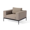 Maze Lounge Outdoor Fabric Eve Taupe 3 Seat Sofa Set with Coffee Table