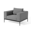 Maze Lounge Outdoor Fabric Eve Flanelle 3 Seat Sofa Set with Coffee Table
