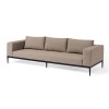 Maze Lounge Outdoor Fabric Eve Taupe 3 Seat Sofa Set with Coffee Table
