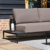 Maze Lounge Outdoor Fabric Eve Taupe 2 Seat Sofa Set with Coffee Table