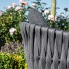 Maze Lounge Outdoor Fabric Marina Rope Weave Sandstone 3 Piece Bistro Set